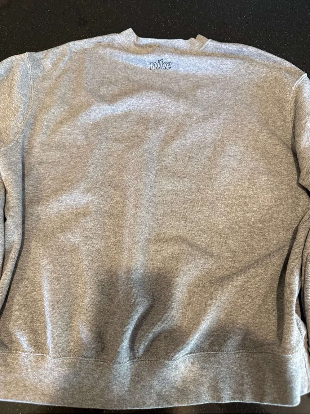 Nike Grey Dri-FIT Sweatshirt with Black Swoosh Tag